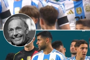 羅梅羅在比賽中戴黑色袖標，悼念去世的博卡主帥魯索