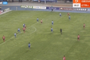 黑旋風！姆本扎停球擺脫防守抽射破門，26輪25球領跑中甲射手榜！