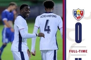 恩瓦內(nèi)里助攻雙響+造點(diǎn)，吉滕斯、劉易斯破門，英格蘭U21四球大勝