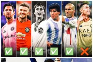 格子列歷史TOP5：齊達(dá)內(nèi)居首，小貝克圣老馬梅西在列，C羅未上榜