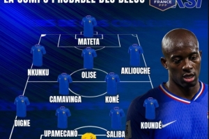 法媒預(yù)測(cè)法國(guó)對(duì)陣冰島首發(fā)：馬特塔出戰(zhàn)，于帕、薩利巴搭檔中衛(wèi)