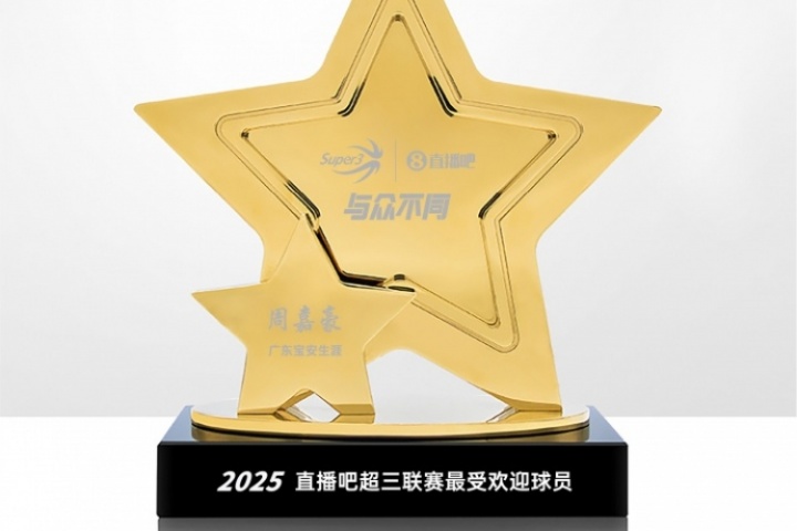 2025直播吧 x 超三聯(lián)賽『最受歡迎球員』周嘉豪成功當選????