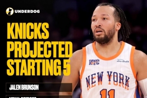 和上賽季不同！美媒預(yù)測尼克斯首發(fā)：大頭+大橋+OG+唐斯+米羅