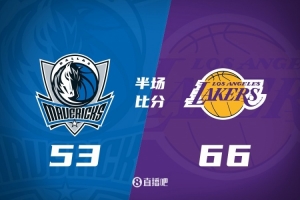 殘陣湖人半場(chǎng)領(lǐng)先獨(dú)行俠13分 文森特首節(jié)5三分&半場(chǎng)22分 八村15分