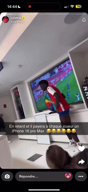 隊(duì)友樂瘋了??馬維薩因遲到被懲罰搖大轉(zhuǎn)盤，要送每人一臺(tái)iPhone