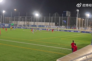 張林峒首發(fā)出戰(zhàn)破門連續(xù)三輪收獲進(jìn)球，達(dá)姆U16A隊(duì)1-2西班牙人