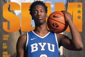 明年?duì)钤獰衢T人選！AJ-迪班薩當(dāng)選新一期《SLAM》雜志封面人物！