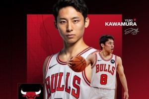 公牛官方：球隊(duì)裁掉了雙向合同后衛(wèi)河村勇輝