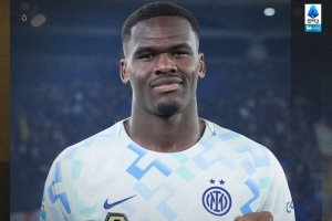 攻入唯一進(jìn)球！博尼當(dāng)選國米vs羅馬全場最佳球員