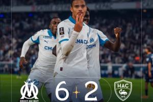 青木大四喜+9分鐘戴帽！馬賽狂攬5連勝登頂法甲，格林伍德6球3助