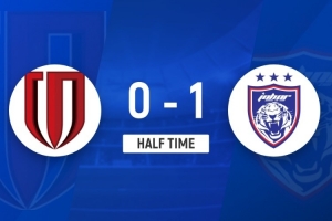 半場-成都蓉城暫0-1柔佛新山 胡荷韜傷退 蓉城半場6成控球0射正