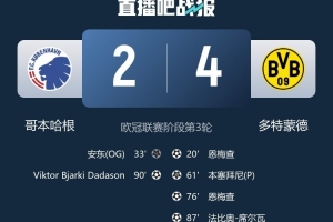 哥本哈根主帥：我們輸給一支更好的球隊(duì)，最后半小時(shí)體現(xiàn)出差距