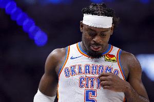 三分都挺鐵！雷霆半場(chǎng)三分20中5 其中先發(fā)7中0&杰林威4中0