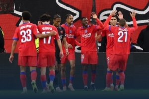 巴黎圣日耳曼在歐冠取得六連勝，追平隊史歐冠連勝記錄