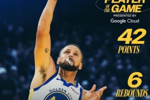 毫無懸念！勇士官方發(fā)布庫里本場數(shù)據(jù)海報：全場最佳球員