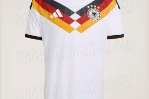 阿迪達斯謝幕之作！德國隊世界杯球衣諜照：黑紅黃三色V形圖案