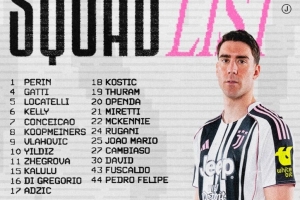 尤文意甲對拉齊奧名單：伊爾迪茲領(lǐng)銜，DV9、小孔塞桑在列