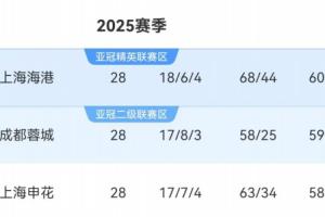 徹底白熱化！中超還剩2輪，正數(shù)3名、倒數(shù)3名之間均1分之差