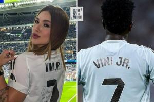 愛他就原諒他！維尼修斯劈腿風波后，女友首次現(xiàn)身馬德里為他加油