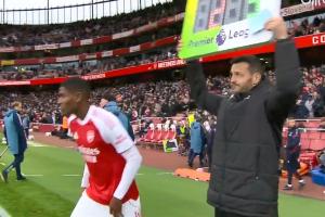 薩利巴半場被換下！下半場比賽開始，莫斯克拉替補登場