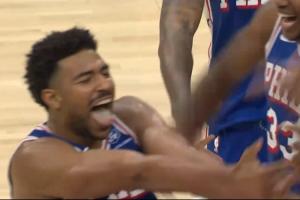 這不值得一份高價(jià)續(xù)約？格萊姆斯接馬克西傳球干拔三分準(zhǔn)絕殺黃蜂