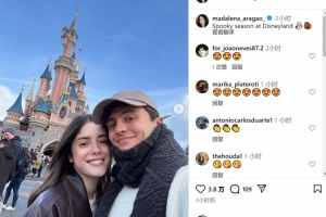 般配！女友社媒曬與內維斯共游迪士尼樂園照片