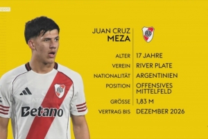 德天空：多特有意17歲的克魯塞羅后衛(wèi)普拉斯特、河床攻擊手梅薩