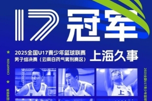 U17青少年籃球聯(lián)賽奪冠！上海官博：冠軍是對他們努力的最好回報
