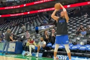 小試牛刀！克萊賽前三分訓練 40多秒底角連中11球