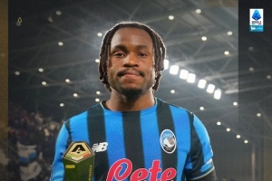 小角度爆射破門(mén)！盧克曼當(dāng)選亞特蘭大vs米蘭全場(chǎng)最佳球員