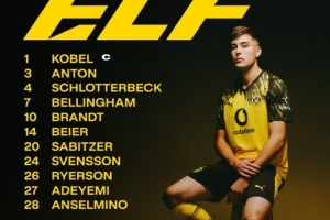 德國杯法鷹vs多特首發(fā)：堂安律、格策先發(fā)，小貝林、阿德耶米出戰(zhàn)