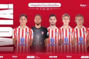 馬競(jìng)10月最佳球員候選：朱利亞諾-西蒙尼、奧布拉克、巴埃納在列