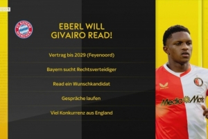 德天空：拜仁明夏前中后場(chǎng)都可能引援，已接觸費(fèi)耶諾德右后衛(wèi)雷德