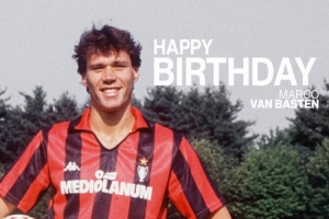 201場(chǎng)125球45助攻！米蘭官方曬照，祝賀名宿范巴斯滕61歲生日