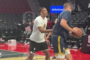 小吧在現(xiàn)場(chǎng)還看到了楊瀚森的偶像 約老師這手感也太細(xì)膩了吧~