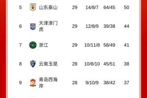 梅州先賽反超！中超積分榜：梅州、海牛積21分，相互戰(zhàn)績梅州占優(yōu)