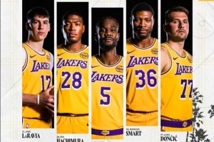 湖人VS馬刺首發(fā)：小里不打 東契奇領(lǐng)銜湖人對(duì)決文班亞馬