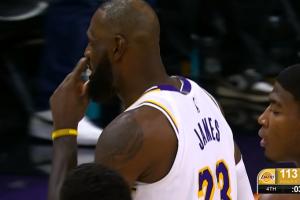 詹姆斯三分出手造成三罰！太陽挑戰(zhàn)失敗！