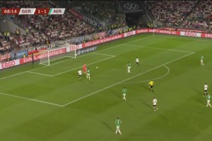 德國隊(duì)再度領(lǐng)先！勞姆精準(zhǔn)制導(dǎo)，阿米里包抄空門得手