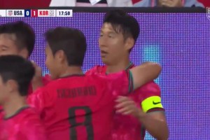 亞洲一哥！孫興慜單刀小角度打門得手！韓國1-0領(lǐng)先美國！