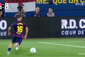 巴薩1-0取得領先！費蘭不停球妙傳助攻，費爾明小角度推射破門！