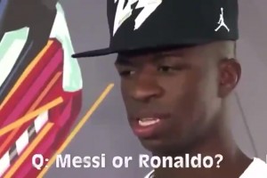 維尼修斯早期采訪：偶像是內(nèi)馬爾，相較C羅更喜歡梅西！