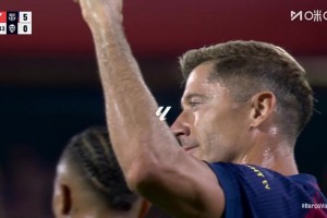 萊萬接球爆射死角破門！奧爾莫直塞送助攻！巴薩5-0領先瓦倫！