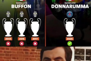 有些東西真的都是命！當(dāng)你意識(shí)到多納魯馬歐冠冠軍比布馮多時(shí)……