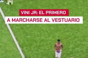 不滿替補？馬卡報：維尼修斯爾是第一個離開球場的皇馬球員