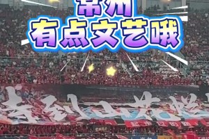 文藝范十足！實(shí)拍：蘇超常州主場(chǎng)TIFO用上了毛主席詩(shī)詞?