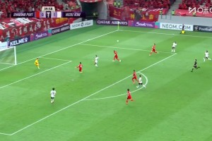 海港后點(diǎn)無人盯防，對(duì)手輕松破門！海港0-2落后神戶