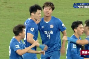 三分鐘火速扳平！揚州隊胡志鋒精準抽射攻破宿遷隊打門??