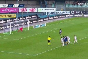 尤文1-1遭扳平！若昂-馬里奧禁區(qū)內(nèi)手球送點！奧爾班點球破門！