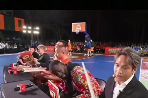 宋小寶扣籃大賽打出9分，一旁的追夢露出不可思議的表情！